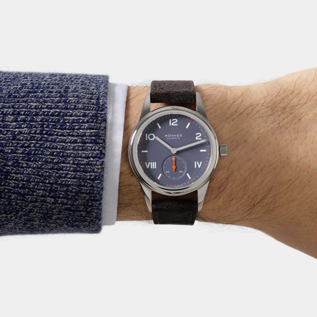 NOMOS Glashütte Club Campus deep pink and blue purple