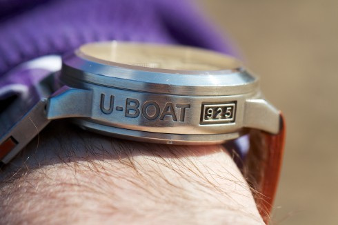 U-Boat Classico 45mm in silver - wristshot U-Boat Classico 45mm in silver