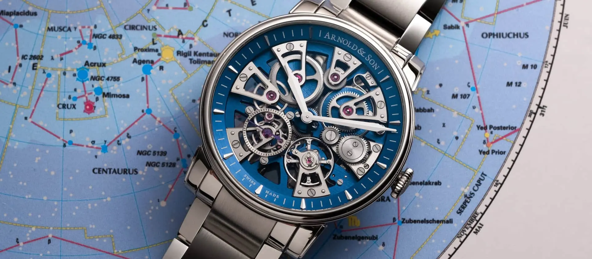 Arnold & Son Nebula 41.5 steel