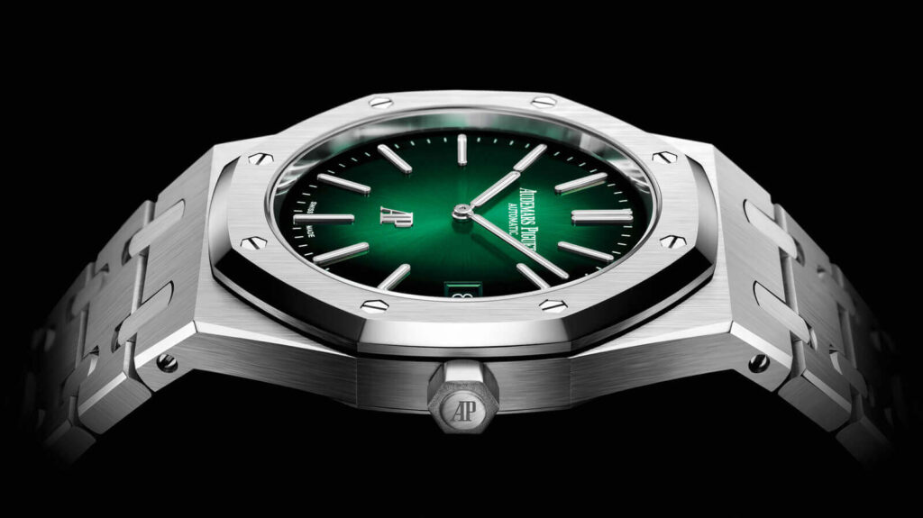 Audemars Piguet Royal Oak Jumbo Platinum Green Dial