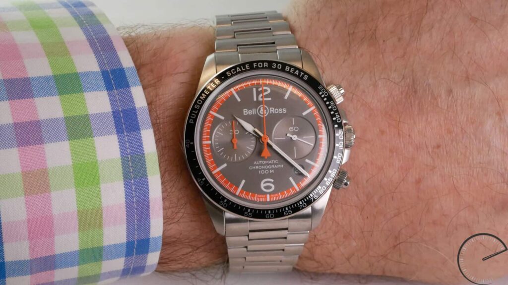 Bell & Ross BR V2-94 Garde-Cotes chronograph with pulsometer scale