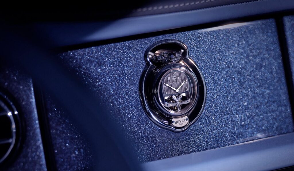 Bovet 1822 and Rolls-Royce - Boat Tail car dashboard clocks