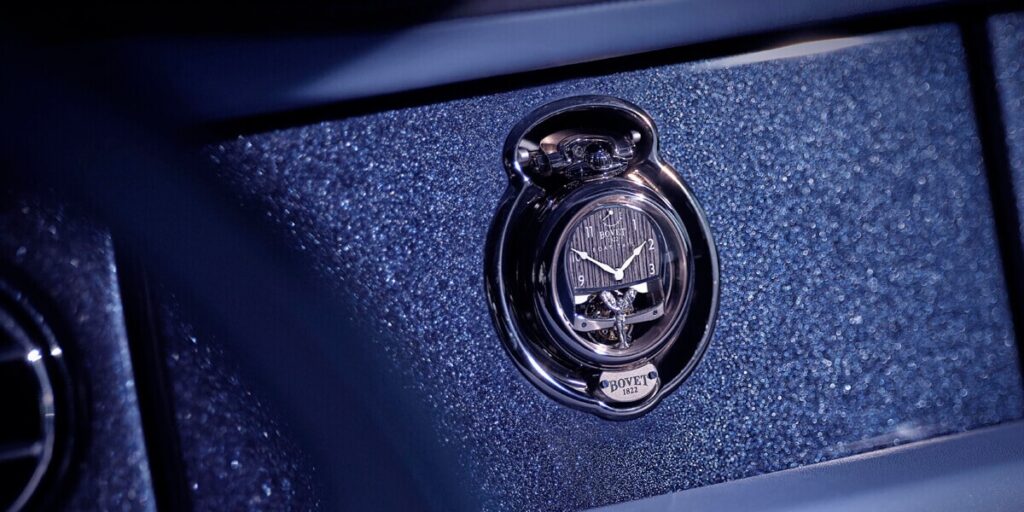 Bovet 1822 and Rolls-Royce - Boat Tail car dashboard clocks