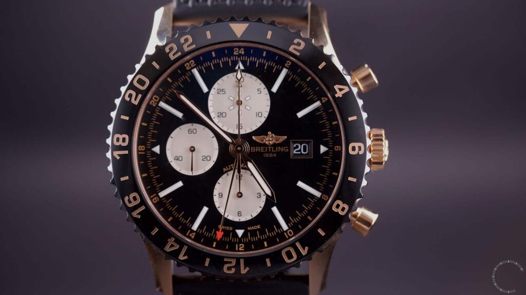 Breitling Chronoliner Red Gold LImited Edition Watch with ceramic bezel - chronograph & GMT