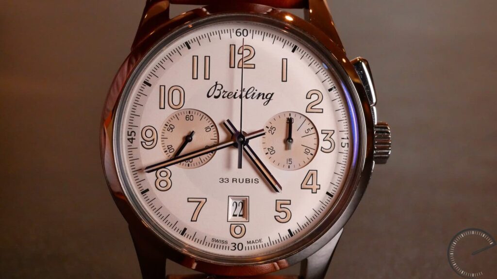 Breitling Transocean Chronograph 1915 - monopusher chronograph with double column-wheel