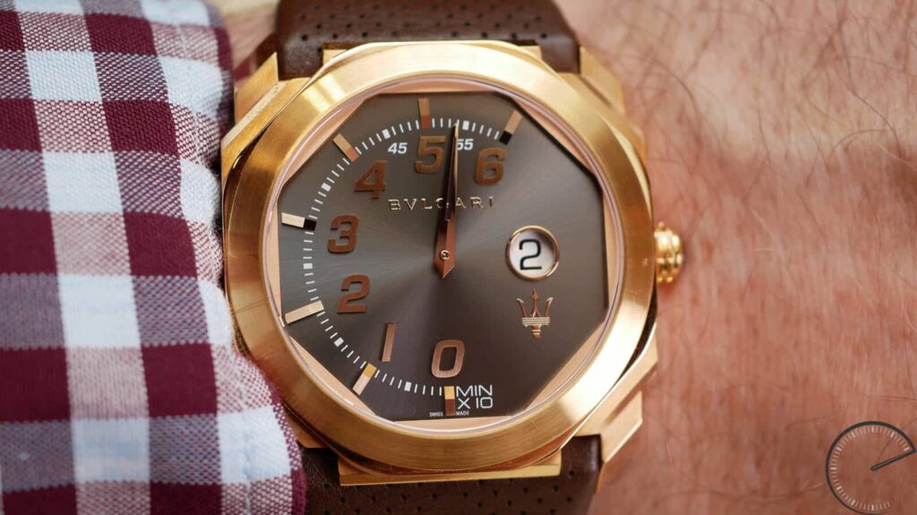 Bulgari Octo Retro Maserati GranLusso - timepiece with retrograde minutes and jumping hours