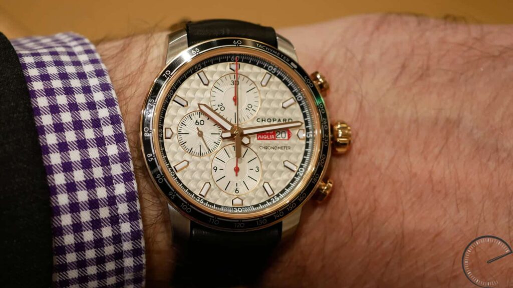 Chopard Mille Miglia 2017 Race Edition - timepiece with chronograph and bouchonné dial
