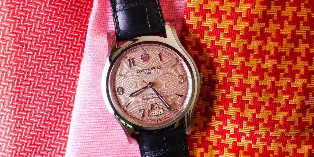 Cuervo y Sobrinos Robusto Churchill Salmon Dial