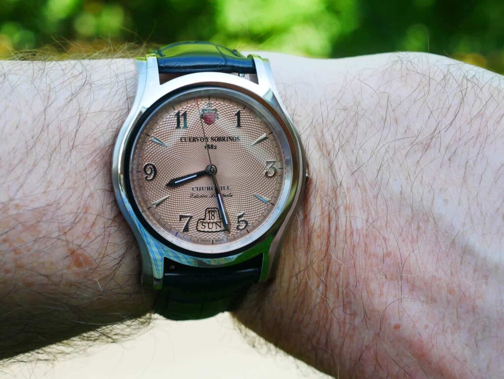 Cuervo y Sobrinos Robusto Churchill Salmon Dial