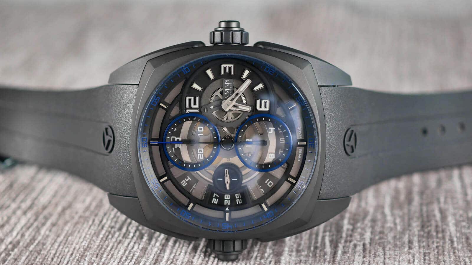 Cyrus Klepcys Chronograph Skeleton Dark & Blue
