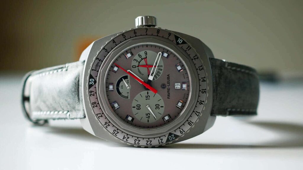 Favre-Leuba Bivouac 9000 - altimeter and air pressure display
