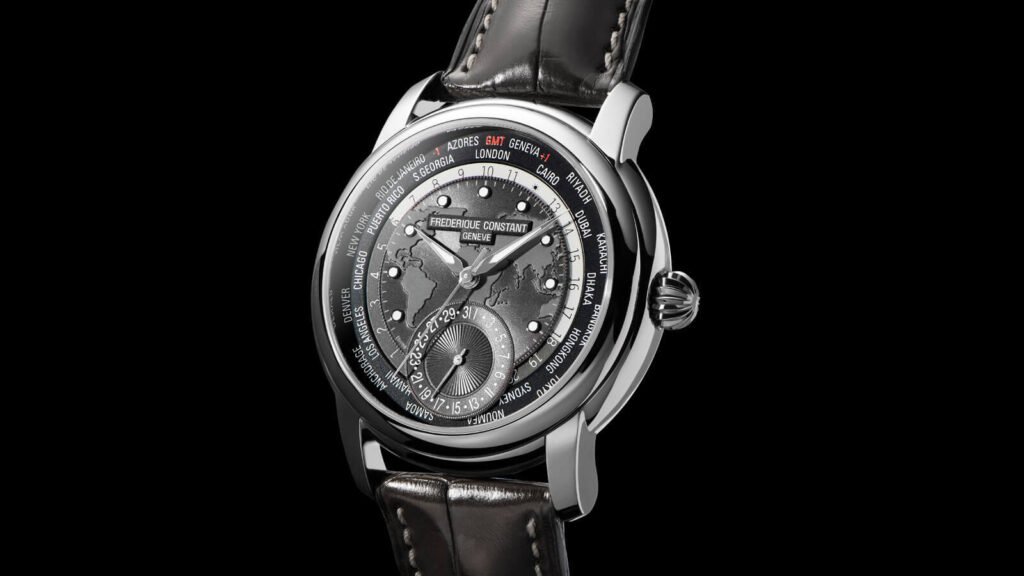 Frederique Constant Classic Worldtimer Manufacture - Dark Grey Dials