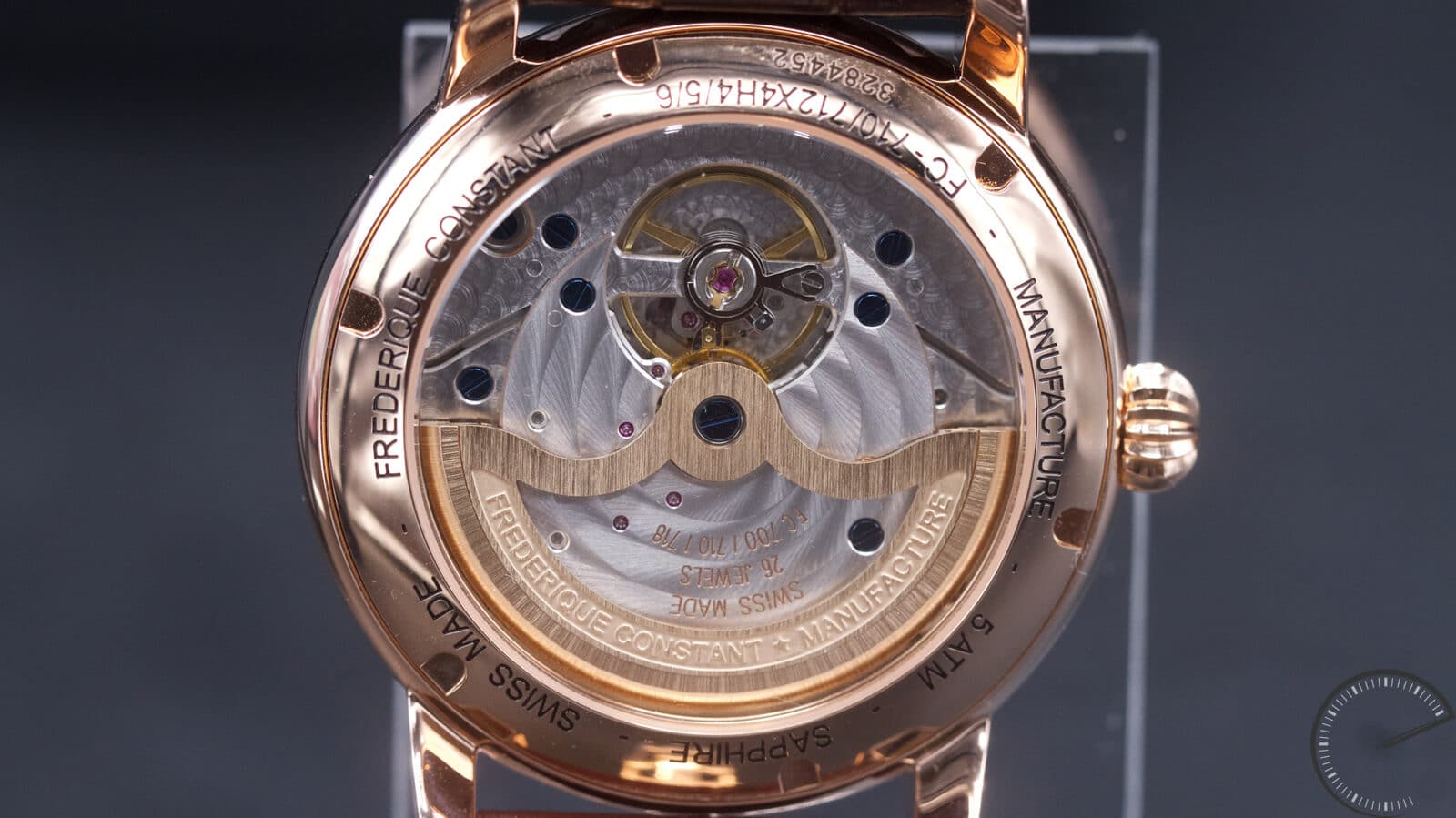 Frederique Constant Manufacture Classic - classically styled timepiece with guilloche pattern dial and Manufacture movement
