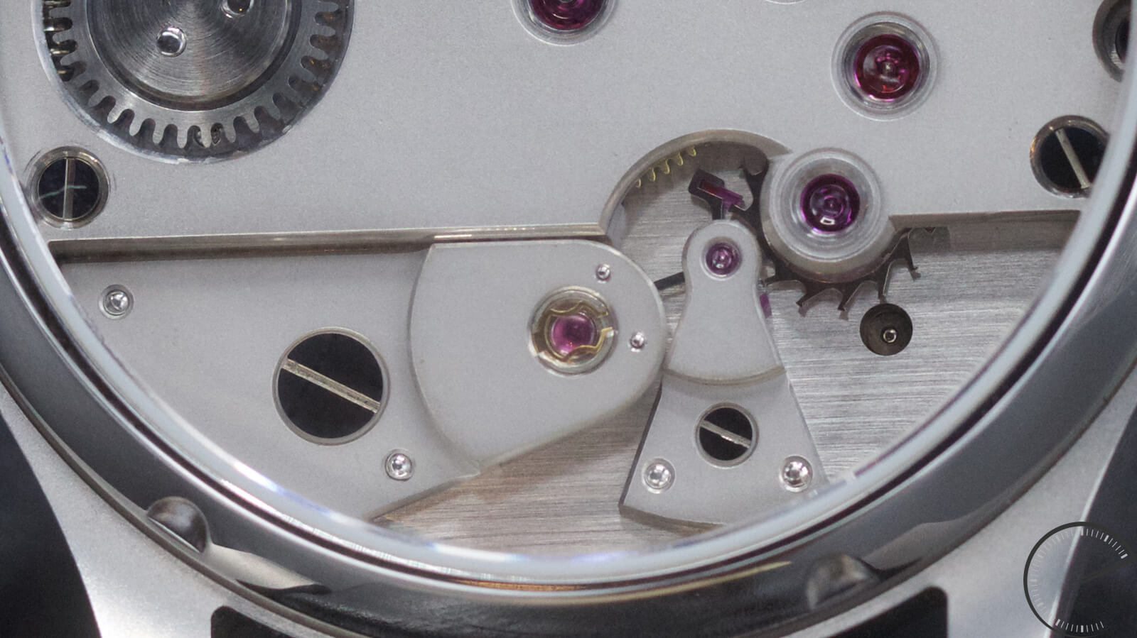 Garrick Portsmouth Mark 2 with guilloche dial and dial-side balance