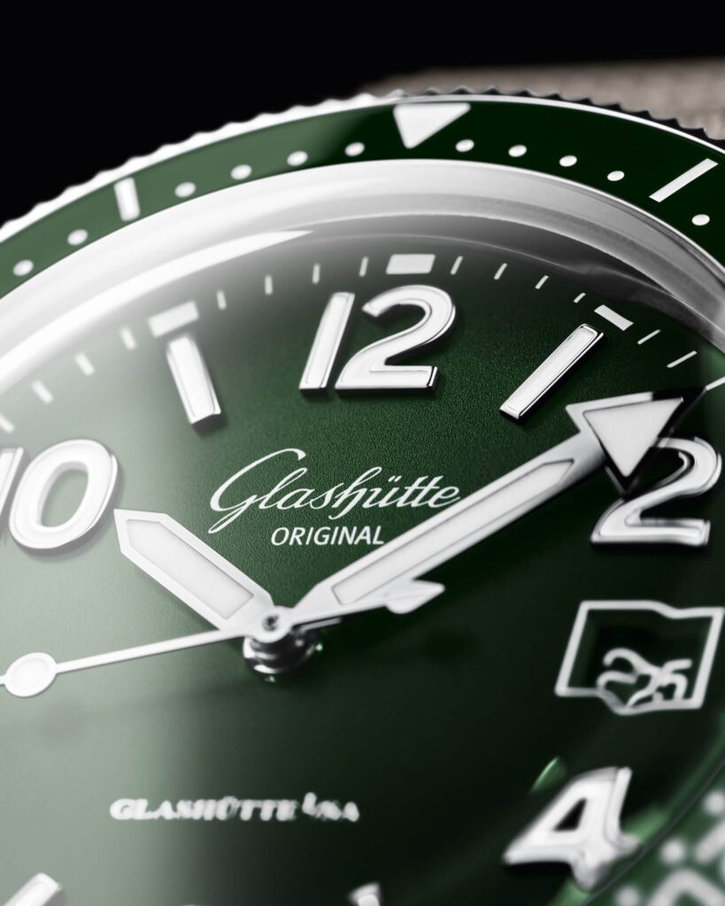 Glashütte Original Sea Q in reed green