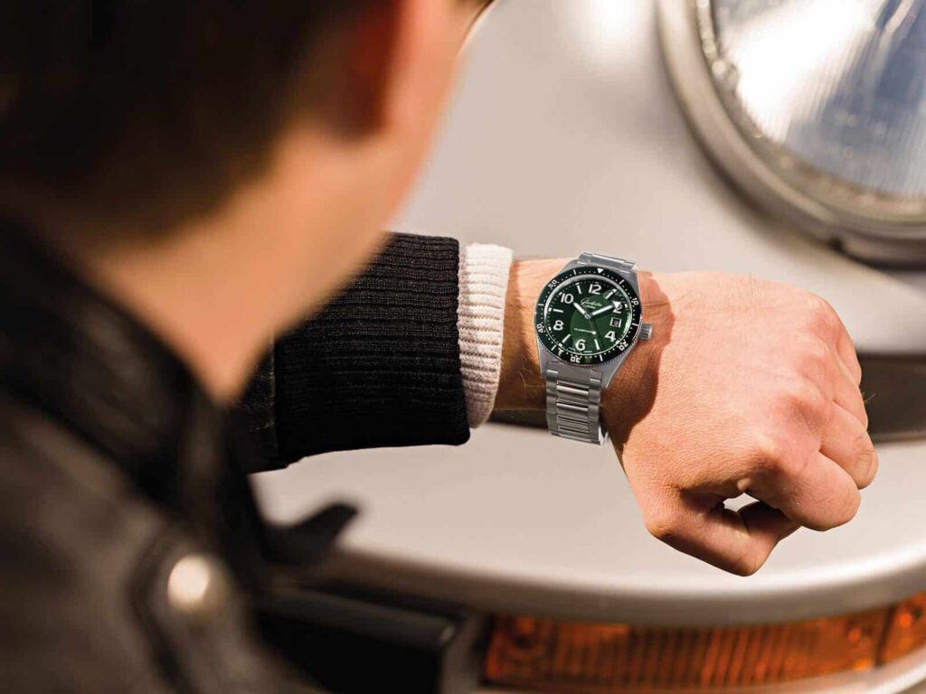Glashütte Original Sea Q in reed green