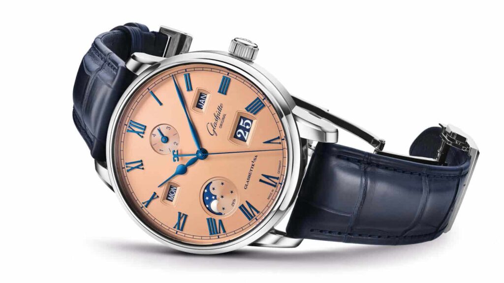 Glashütte Original Senator Excellence Perpetual Calendar in Rose Opaline