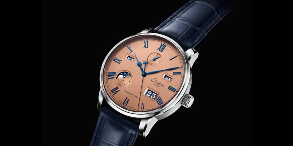 Glashütte Original Senator Excellence Perpetual Calendar in Rose Opaline