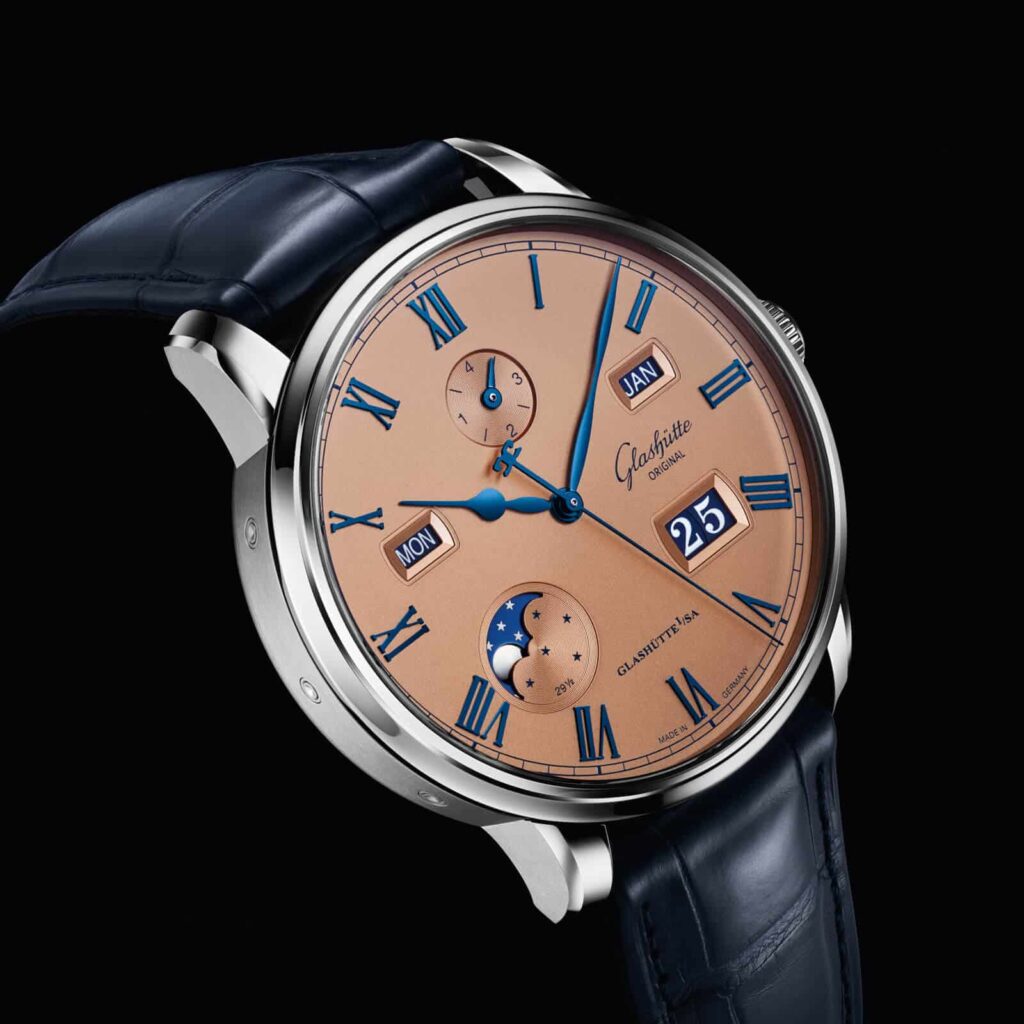 Glashütte Original Senator Excellence Perpetual Calendar in Rose Opaline