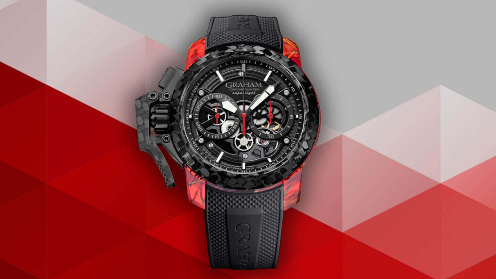 Graham Chronofighter Superlight Carbon Skeleton – Red