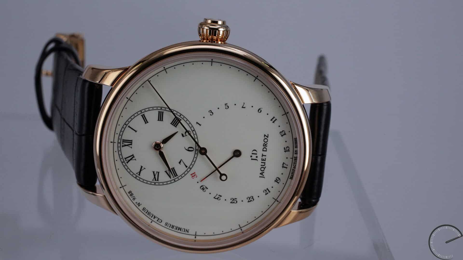 Jaquet_Droz_Grande_Seconde_Deadbeat_sideview - ESCAPEMENT watch reviews by Angus Davies