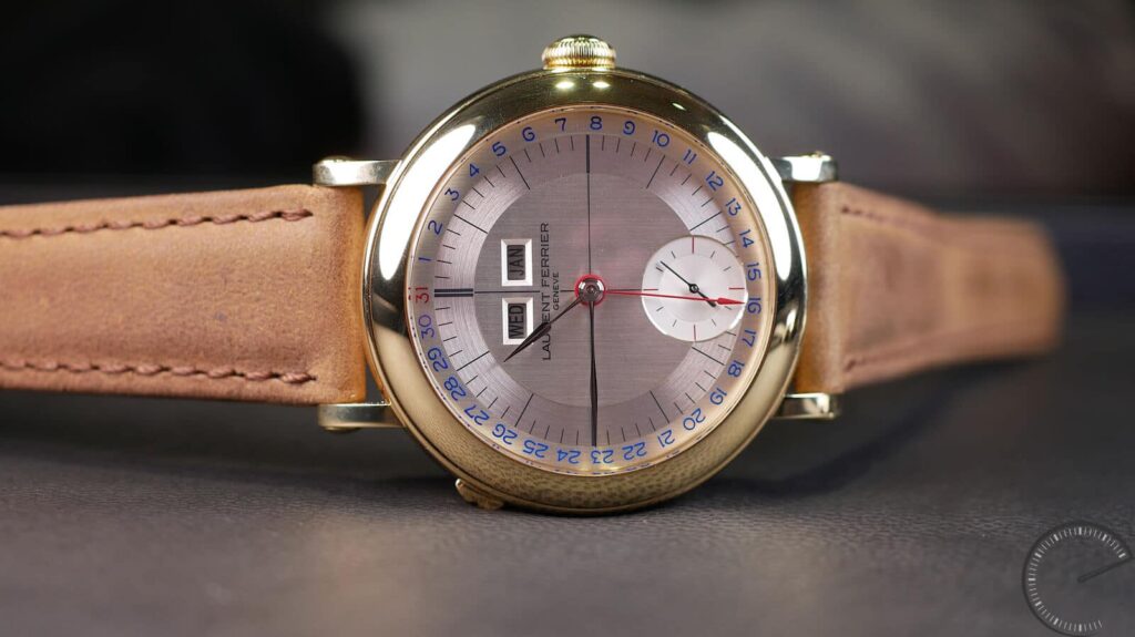 Laurent Ferrier Galet Annual Calendar School Piece featuring the brands fifth exclusive calibre, the LF126.01