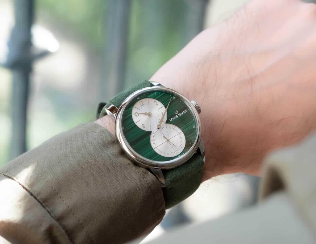 Louis Erard Excellence Régulateur Aventurine, Lapis-Lazuli and Malachite