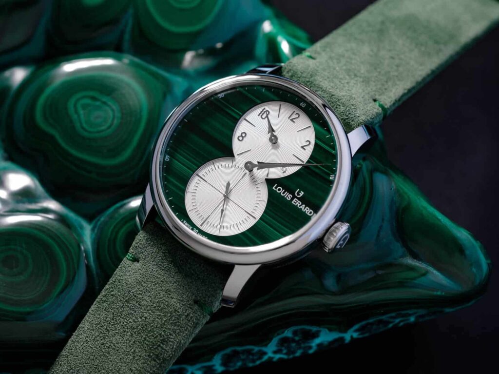 Louis Erard Excellence Régulateur Aventurine, Lapis-Lazuli and Malachite