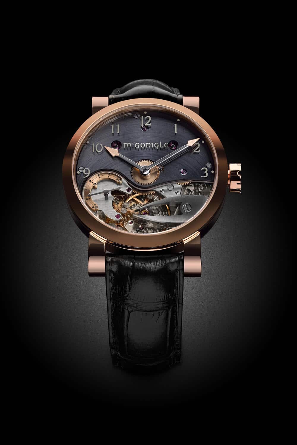 Image of McGonigle Tuscar Bánú in white gold produced by John McGonigle and Stephen McGonigle - Irish watchmakers