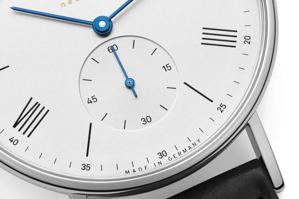 NOMOS Glashütte Ludwig neomatik 39, the standard model and the 175 Years version