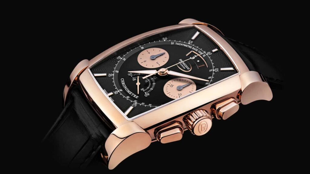 Parmigiani Fleurier Kalpa Chronor featuring gold movement