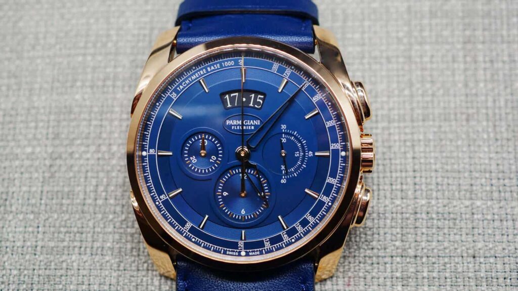 Parmigiani Fleurier Tonda Metrographe rose gold blue