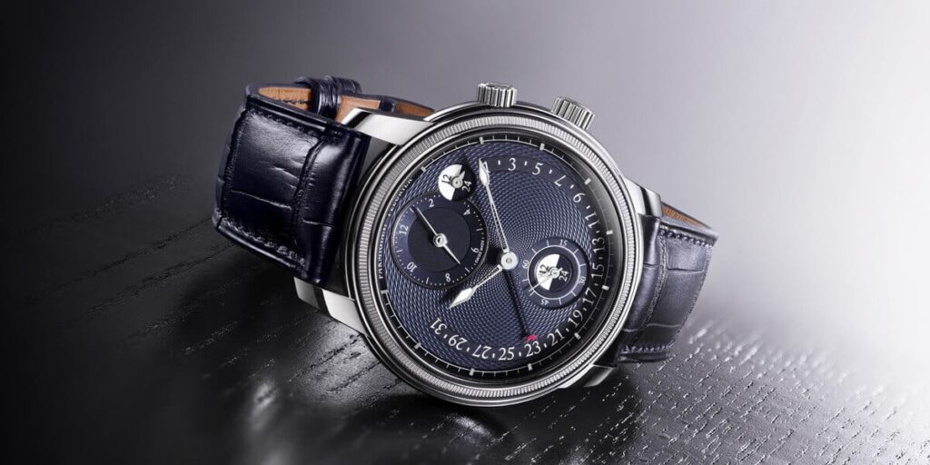 Parmigiani Fleurier Toric Hemispheres Retrograde Steel Blue