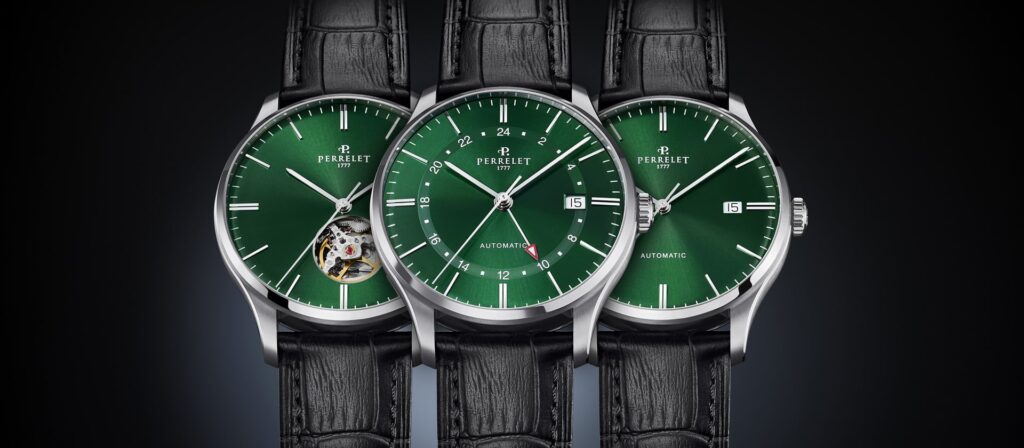 Perrelet Weekend Collection Green Dials