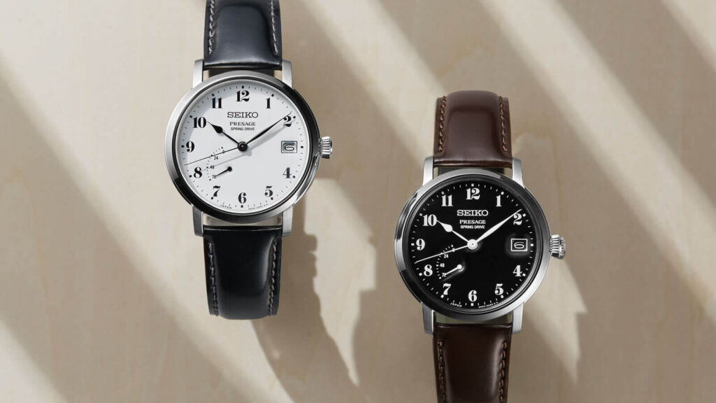 Seiko Presage Prestige Line Enamel Dial Spring Drive SNR037 & SNR039
