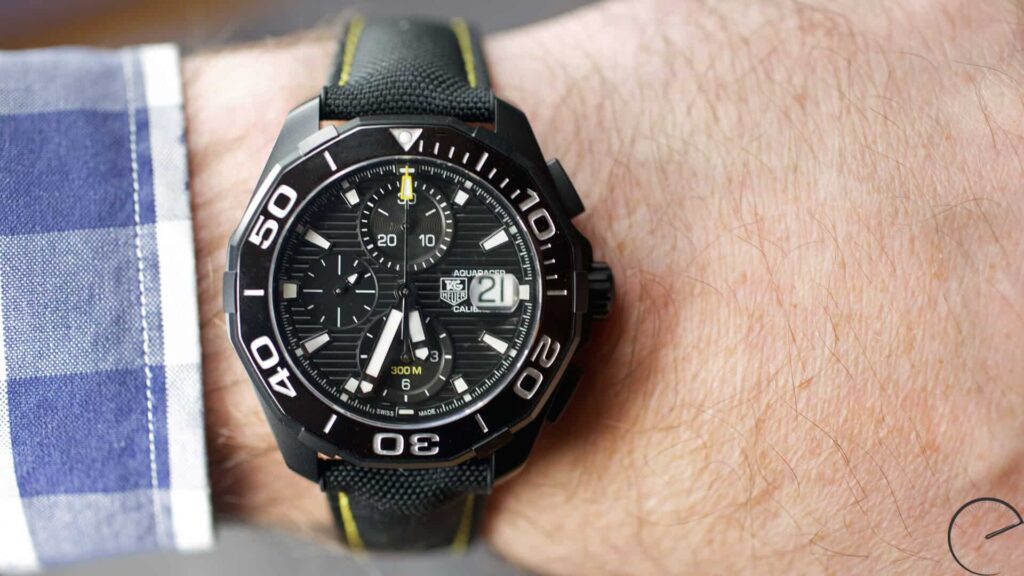 TAG Heuer Aquaracer 300m (43mm) Calibre 16 Automatic Chronograph Ceramic Bezel Black Version
