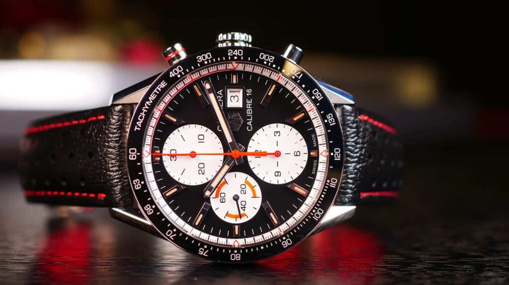 TAG Heuer Carrera Calibre 16 Chronograph - vintage-inspired chronograph with tri-compax dial
