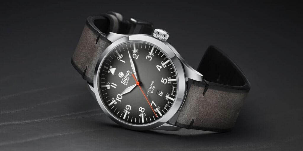 Tutima Glashütte Flieger with slate grey dial