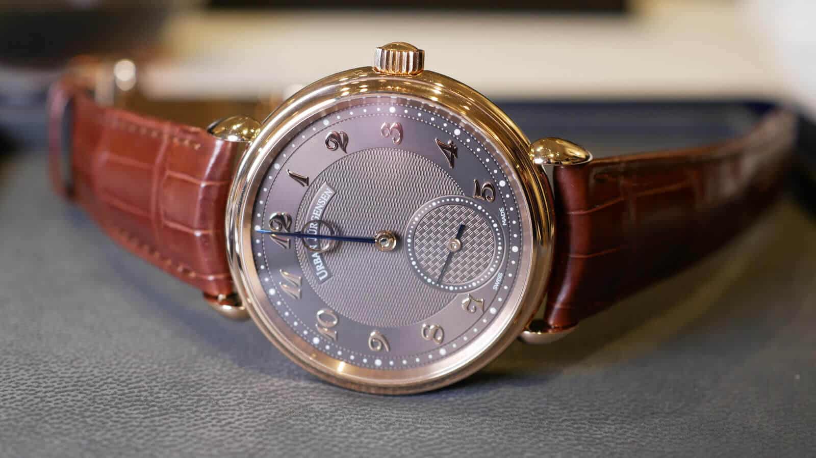 Urban Jurgensen 1140 RG Brown - guilloche dial
