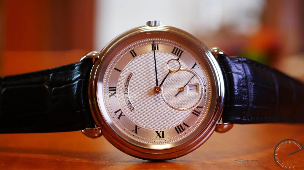 Urban Jurgensen Reference Big 8 Stainless Steel - timepiece with guilloche dial and small seconds