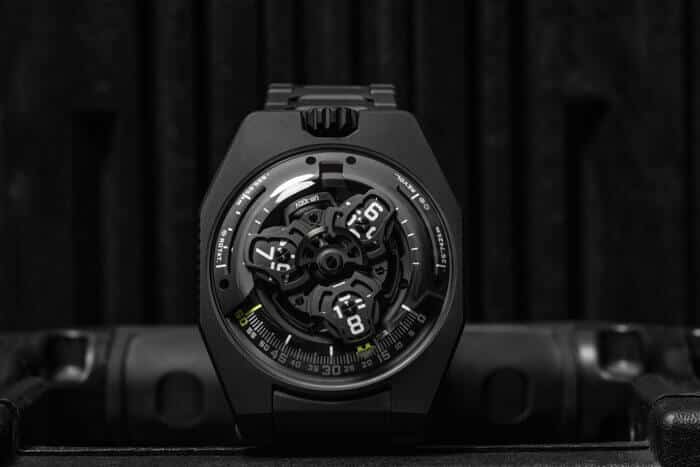 Urwerk UR-100V Full Black Titanium Jacket