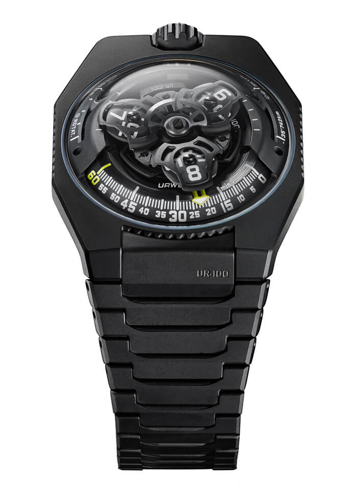 Urwerk UR-100V Full Black Titanium Jacket