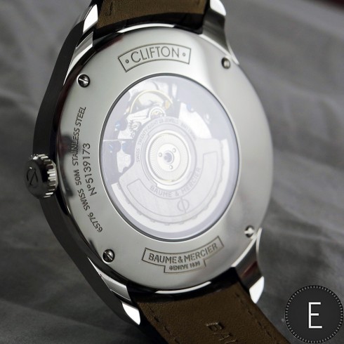 Baume & Mercier Clifton Big Date and Power Reserve Ref. 101205 Baume & Mercier Clifton Big Date and Power Reserve Ref. 101205 - SIHH 2015