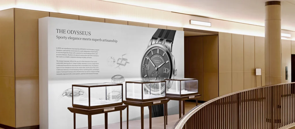 A. Lange & Söhne exhibition at Harrods 2023