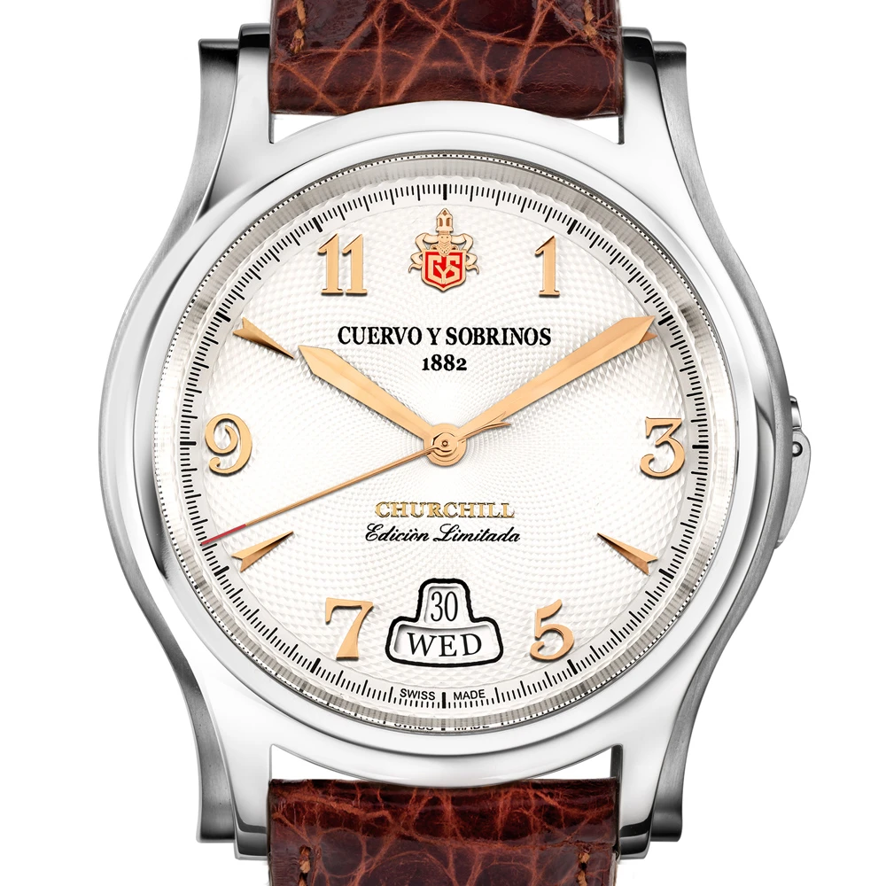 Cuervo y Sobrinos Robusto Churchill Yalta Edition with gold