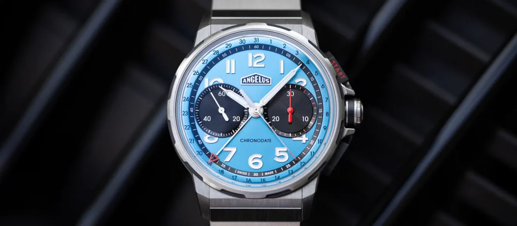 Angelus Chronodate Titanium Storm Blue Edition