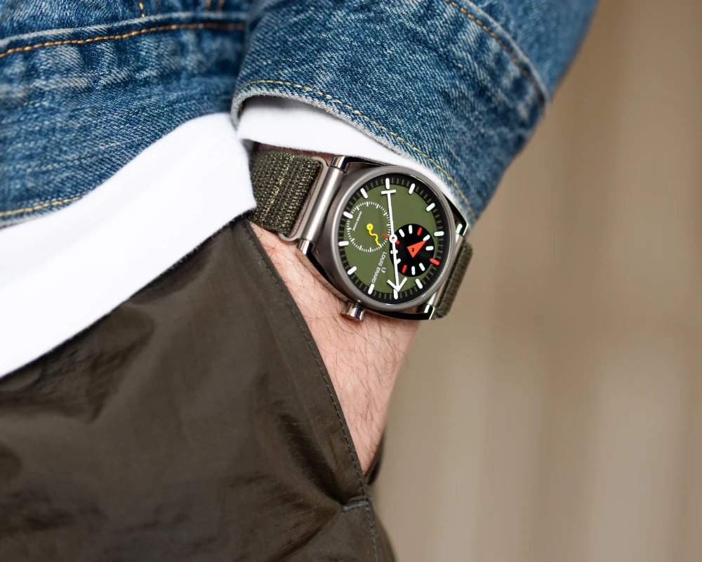 Le Régulateur Louis Erard x Alain Silberstein Khaki