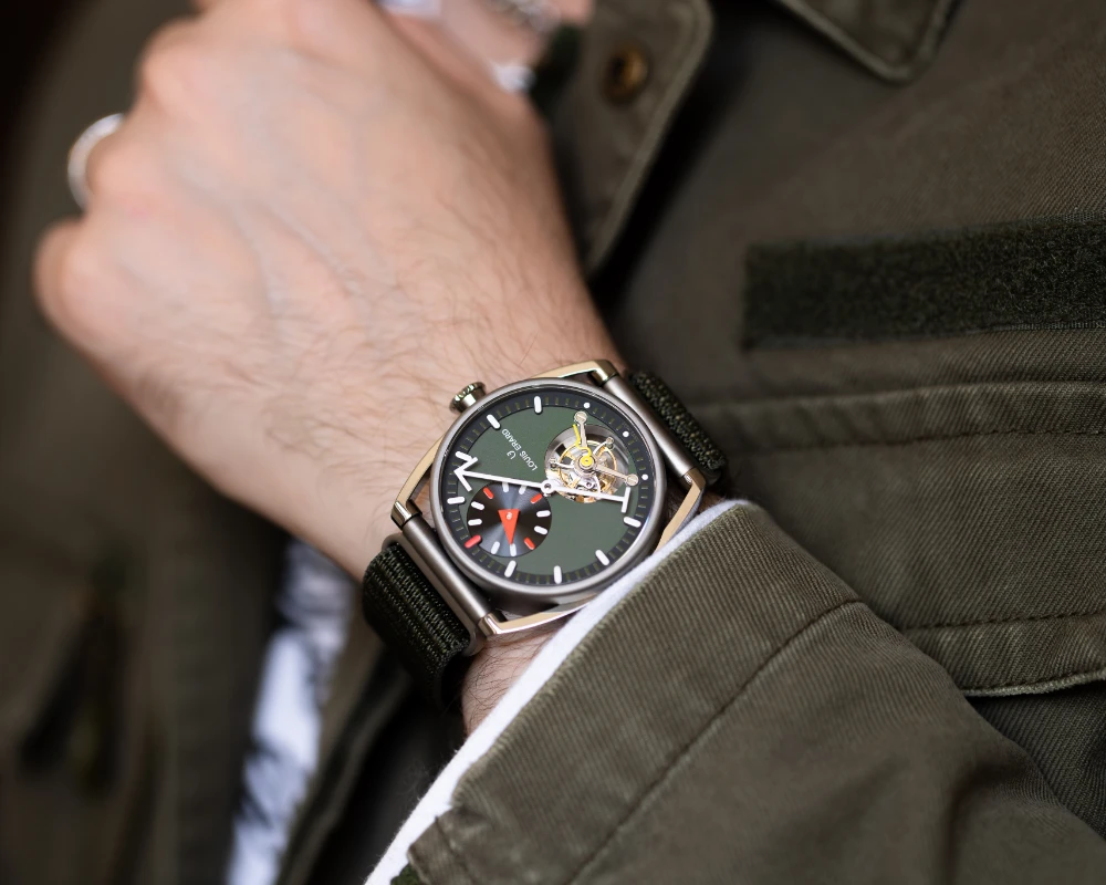 Le Régulateur Tourbillon Louis Erard x Alain Silberstein Khaki