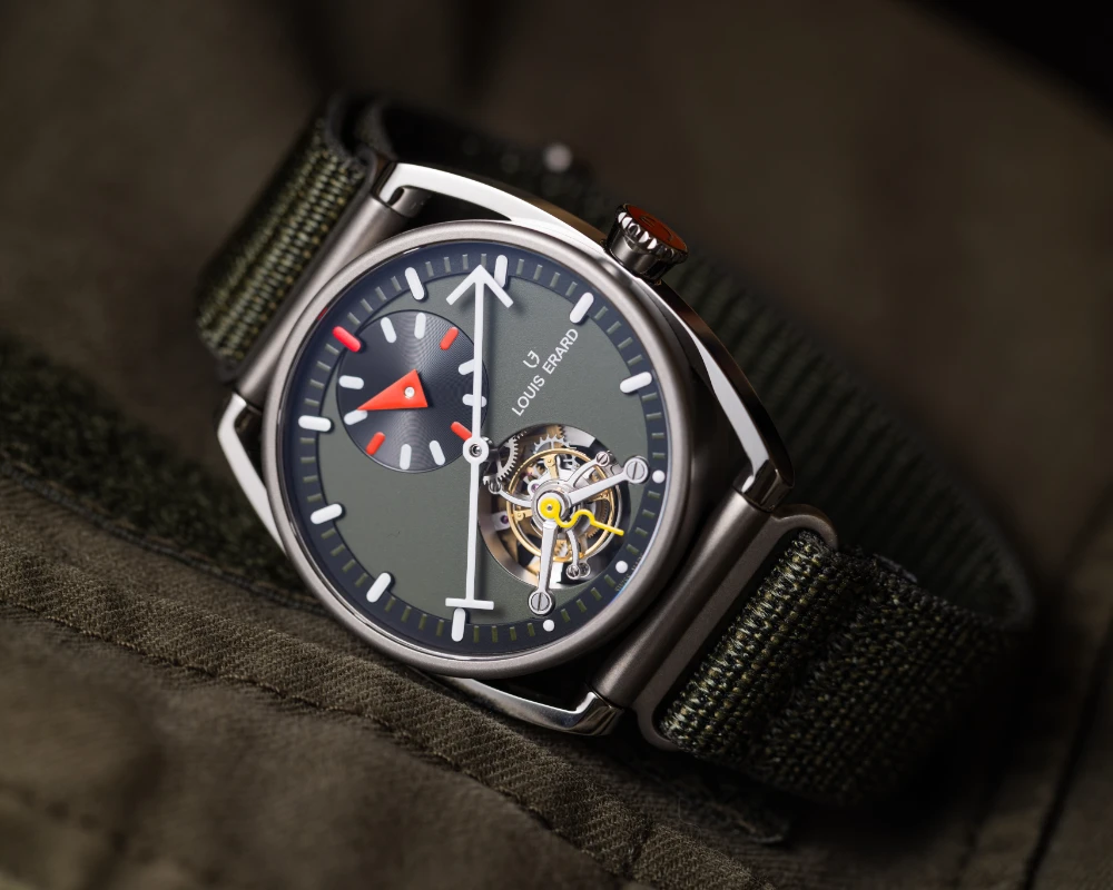 Le Régulateur Tourbillon Louis Erard x Alain Silberstein Khaki