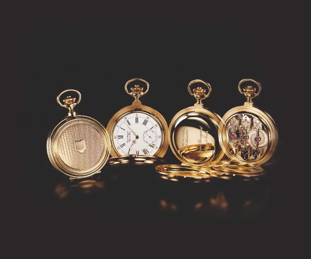 Girard-Perregaux Pocket watch with three gold bridges